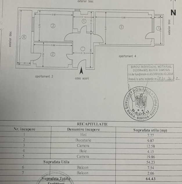 Apartament pretabil Spatiu Comercial